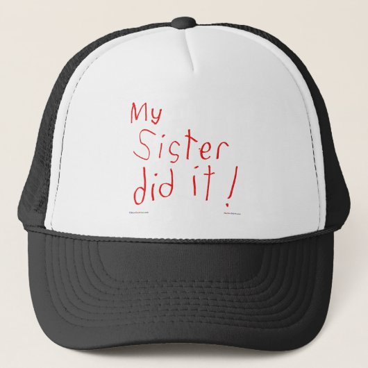Meine Schwester hat es getan! Kappe (Vorderseite)
