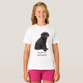 Meine Schwester ist Black Lab - Black Labrador Nie T-Shirt (Vorne ganz)