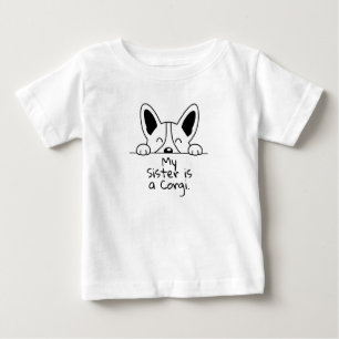 'Meine Schwester ist ein Corgi' Verspielte Hunde l Baby T-shirt