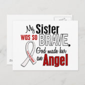 Meine Schwester ist ein Engel-Lungenkrebs Postkarte (Vorne/Hinten)