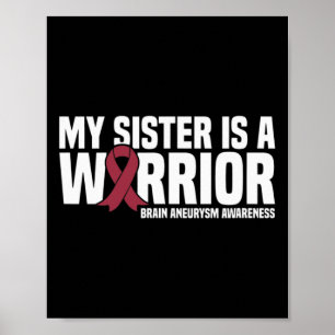 Meine Schwester ist ein Hirnaneurysma-Bewusstsein Poster