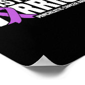 Meine Schwester ist ein kriegerisches Bauchspeiche Poster (Ecke)