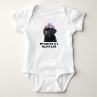 Meine Schwester ist ein schwarzer Baby-Bodysuit