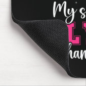 Meine Schwester ist Flyer Cheer Schwester einer Ch Mousepad (Ecke)