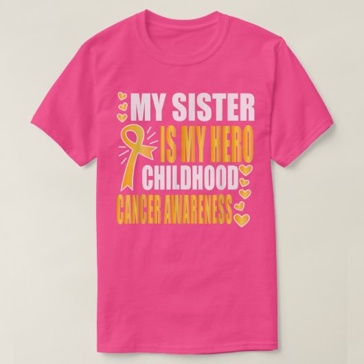 Meine Schwester ist mein Held, Bewusstsein für Kre T-Shirt (Design vorne)