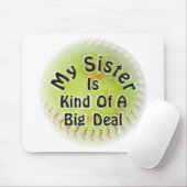 Meine Schwester ist ziemlich groß Mousepad (Mit Mouse)