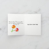 Meine Schwester, mein Freund Karte (Innenseite)