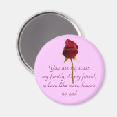 Meine Schwester, mein Freund Magnet (Vorderseite/Rückseite)