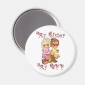 Meine Schwester, meine BESTE FREUNDIN Magnet (Vorderseite/Rückseite)