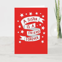 Meine Schwester, meine Freundin für immer Karte