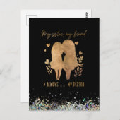 Meine Schwester Postkarte (Vorne/Hinten)