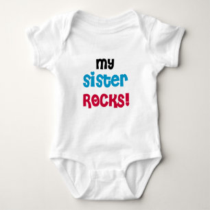Meine Schwester Rocks Baby Strampler