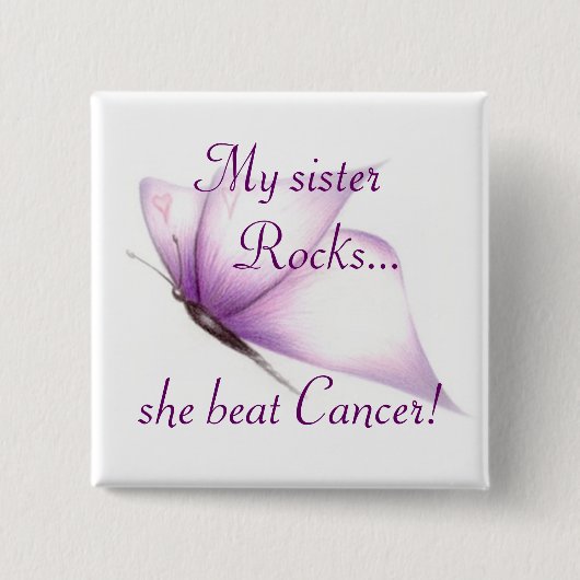 Meine Schwester schaukelt… Button (Vorderseite)