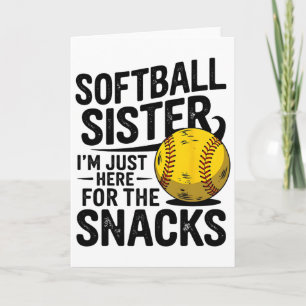 Meine Schwester spielt Softball, ich bin hier wege Karte