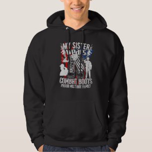 Meine Schwester trägt Kampfstiefel Hoodie