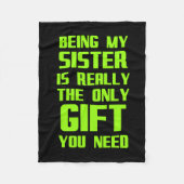 Meine Schwester zu sein ist wirklich das einzige G Fleecedecke (Vorderseite)