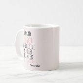 Meine Schwester zu sein ist wirklich das einzige G Kaffeetasse (Vorderseite Links)