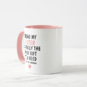 Meine Schwester zu sein ist wirklich das einzige G Tasse (Vorderseite Links)