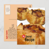 Meine Secret Recipe Card - Apple Galette Postkarte (Vorne/Hinten)