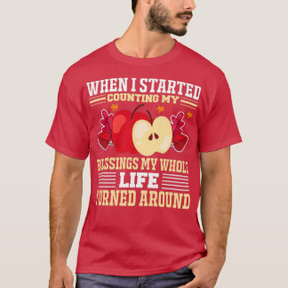 Meine Segnungen zählen phantastischer Erntedank de T-Shirt