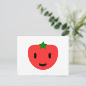 Meine sehr glückliche Tomate Postkarte (Stehend Vorderseite)