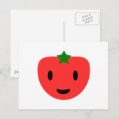 Meine sehr glückliche Tomate Postkarte (Vorne/Hinten)