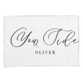 Meine Seite ist die personalisierte, elegante Schr Kissenbezug (Vorderseite-Rechts)