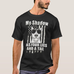 Meine Shadow Bull Terrier Proud amerikanische Flag T-Shirt