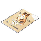 Meine Sheltie aß meine Hausaufgaben Notizblock (Linke Seite)