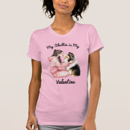 Meine Sheltie ist mein Valentine T-Shirt