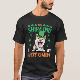 Meine Shiba Inu ist mein glücklicher Charm Irish S T-Shirt
