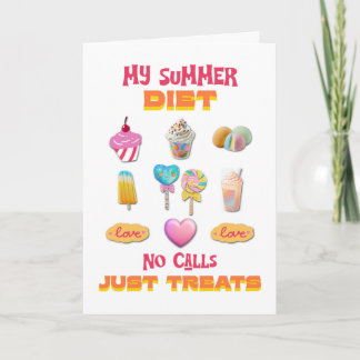 Meine Sommerdiät Keine Anrufe Nur Leckerlis Karte