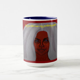 Meine Sommersprossen sind mein Symbol für Positivi Tasse