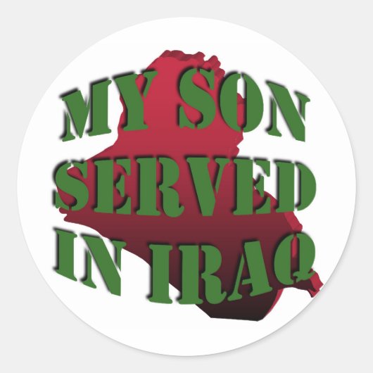 Meine Son Iraq Stickers (LG) (Vorderseite)