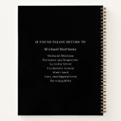 Meine Song-Texte Gitarrist Custom Notizblock (Rückseite)