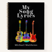 Meine Song-Texte Gitarrist Custom Notizblock (Vorderseite)