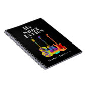 Meine Song-Texte Gitarrist Custom Notizblock (Rechte Seite)