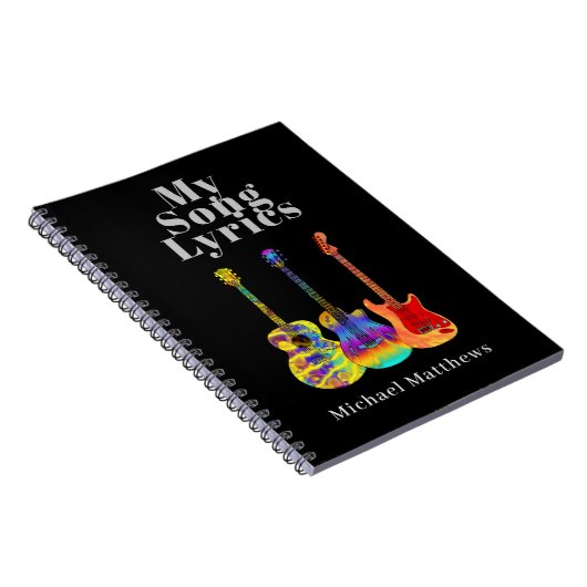 Meine Song-Texte Gitarrist Custom Notizblock (Rechte Seite)