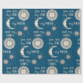 Meine Sonne, Mond und Sterne Geschenkpapier (Flach)