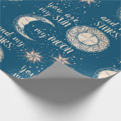 Meine Sonne, Mond und Sterne Geschenkpapier (Ecke)
