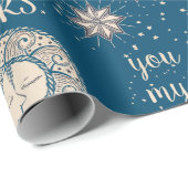 Meine Sonne, Mond und Sterne Geschenkpapier (Rolleneckpunkt)