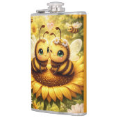 Meine Sonnenblume Biene Flachmann (Links)
