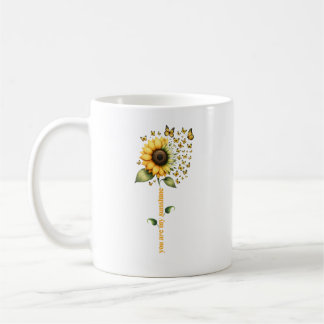 Meine Sonnenbrille Sonnenblumen Personalisiert Kaffeetasse