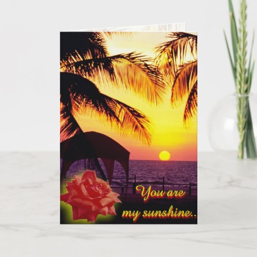 Meine Sonnenkarte Feiertagskarte (Vorderseite)