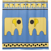 Meine sonnigen gelben Elefanten Duschvorhang (Vorderseite)