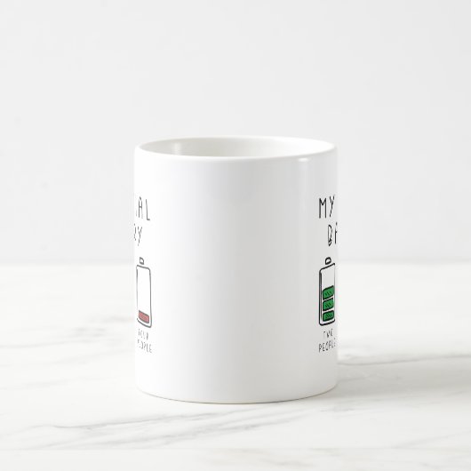 Meine Sozialbatterie Kaffeetasse (Mittel)