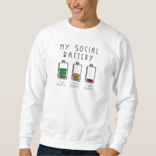 Meine Sozialbatterie Sweatshirt