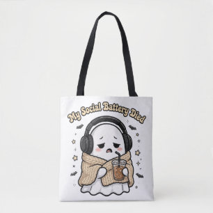 Meine soziale Batterie ist leer Tote Bag - Lustig  Tasche