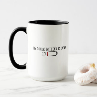 Meine soziale Batterie ist tot Lustiger Introverti Tasse