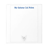 Meine Sphynx Cat Notes Niedlich Sketch Notizblock (Vorderseite)